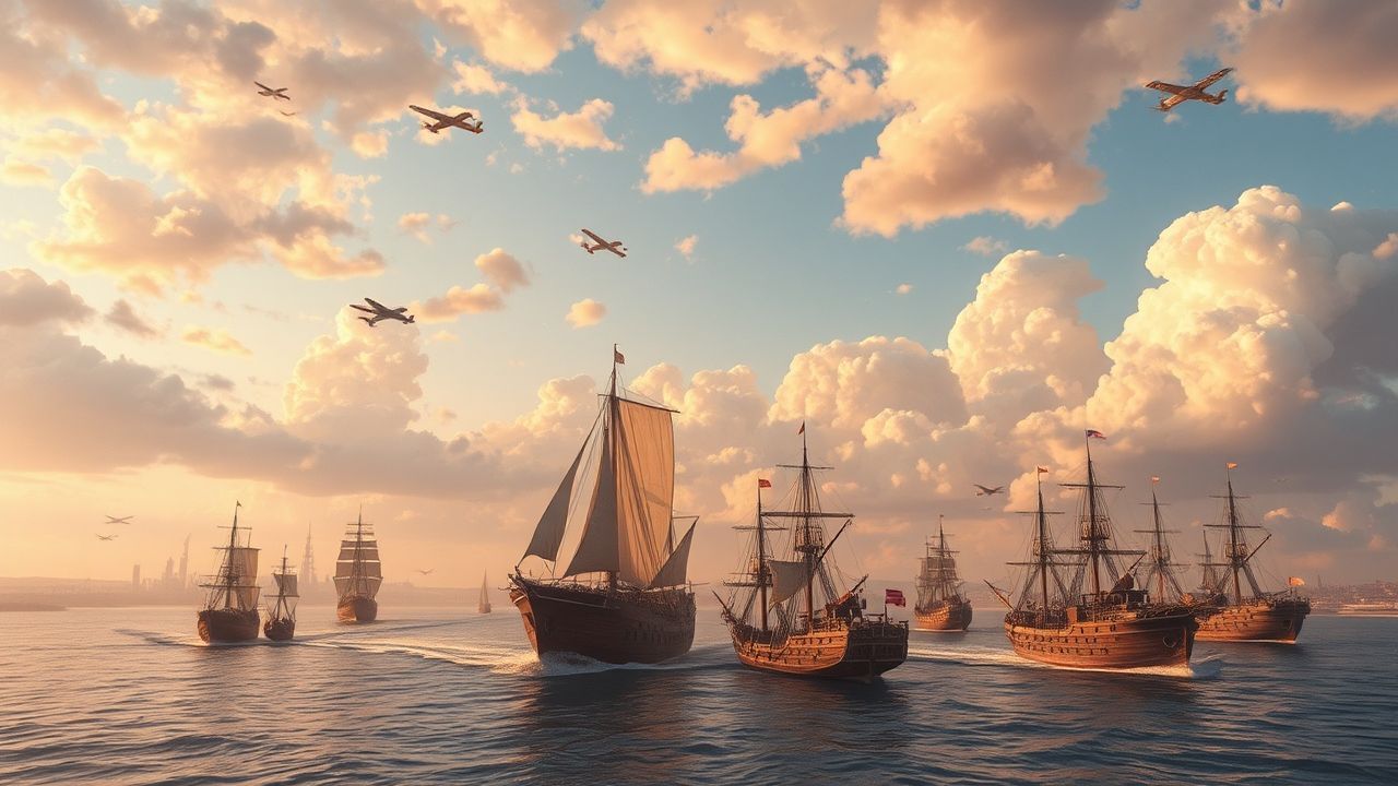 Infinite Airship Fleet Victorian