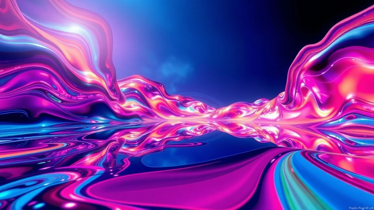 Shimmering Liquid Chrome Morphing