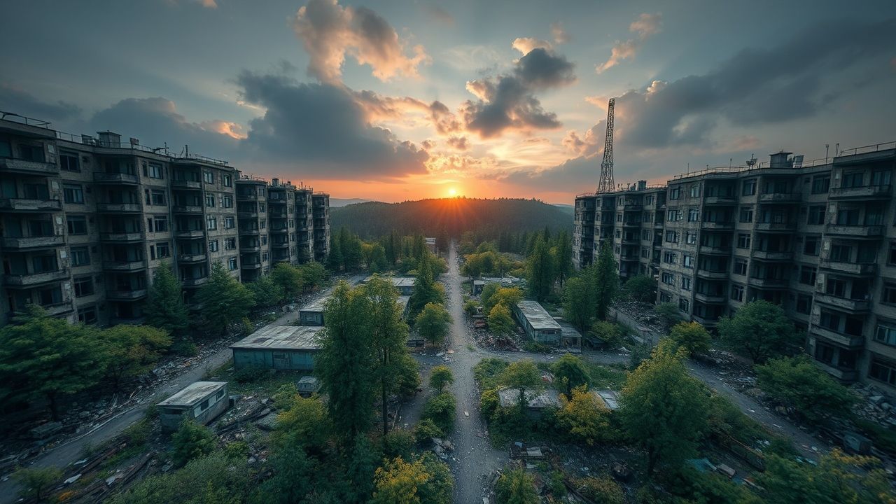 Towering Chernobyl Nature Reclaiming