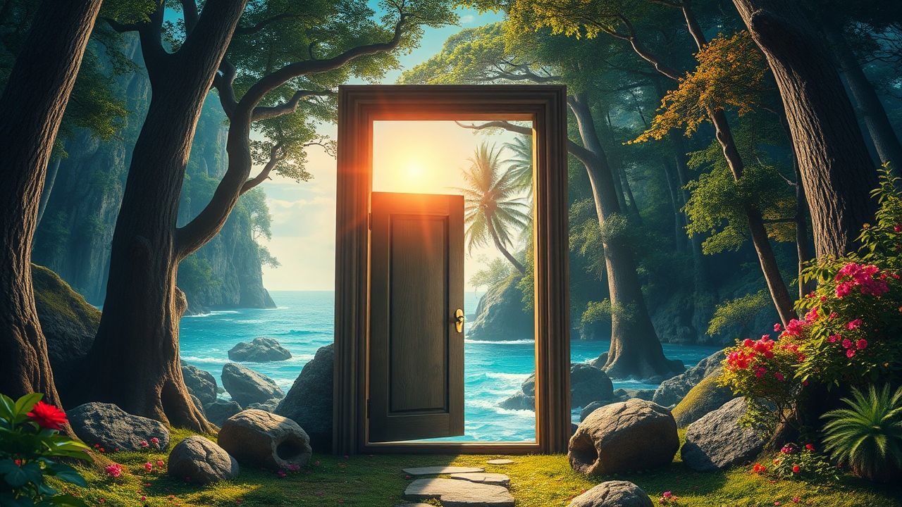 Ethereal Door Ocean Opening