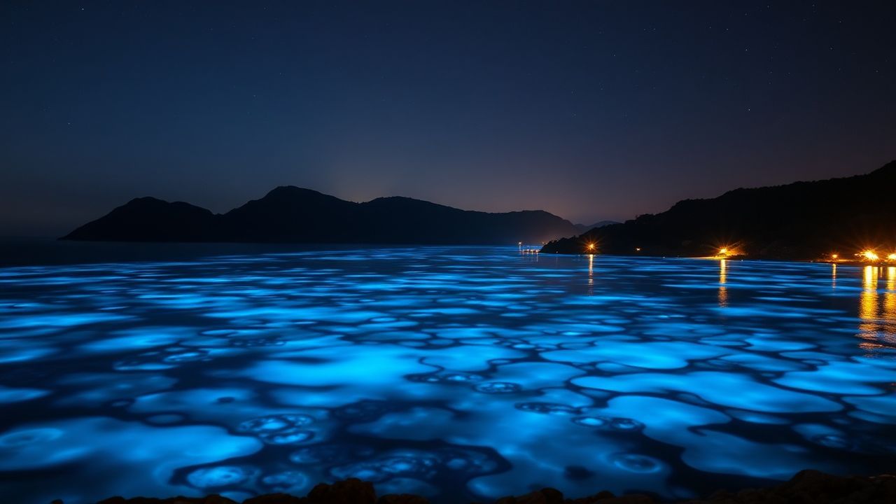Resplendent Bioluminescent Bay Blue Glow
