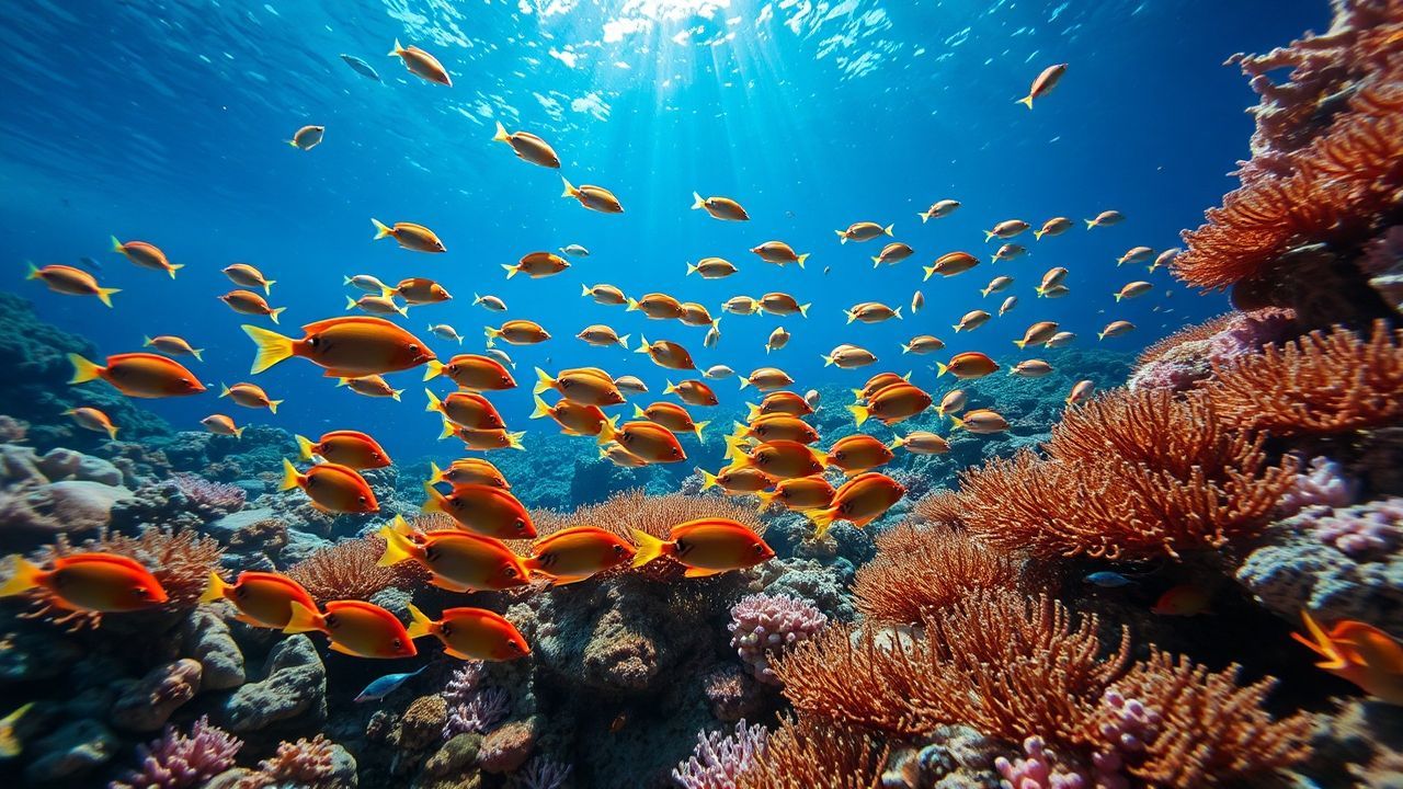 Celestial Coral Reef Vibrant