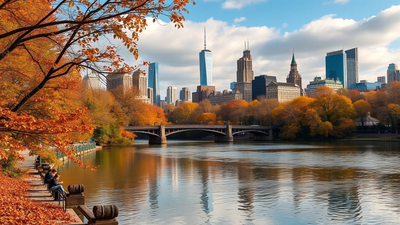 Verdant Central Park Foliage in Autumn