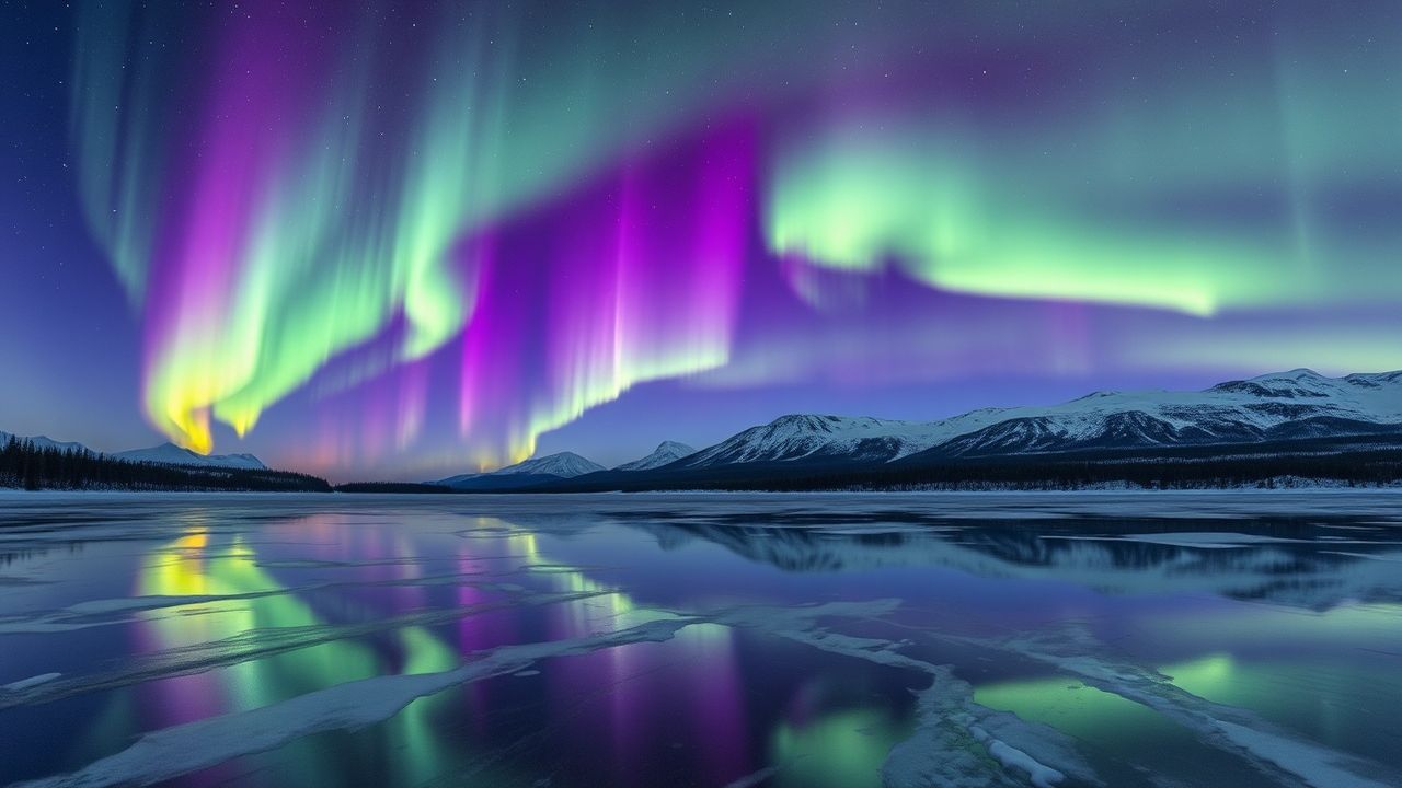 Brilliant Aurora Borealis Green Frozen