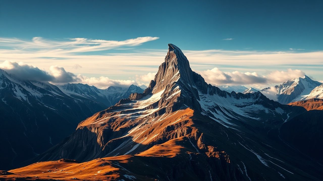 Striking Matterhorn Pyramid Peak Drama