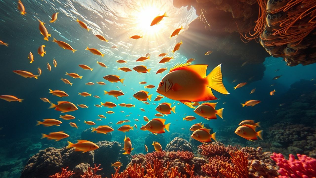 Cosmic Coral Reef Vibrant