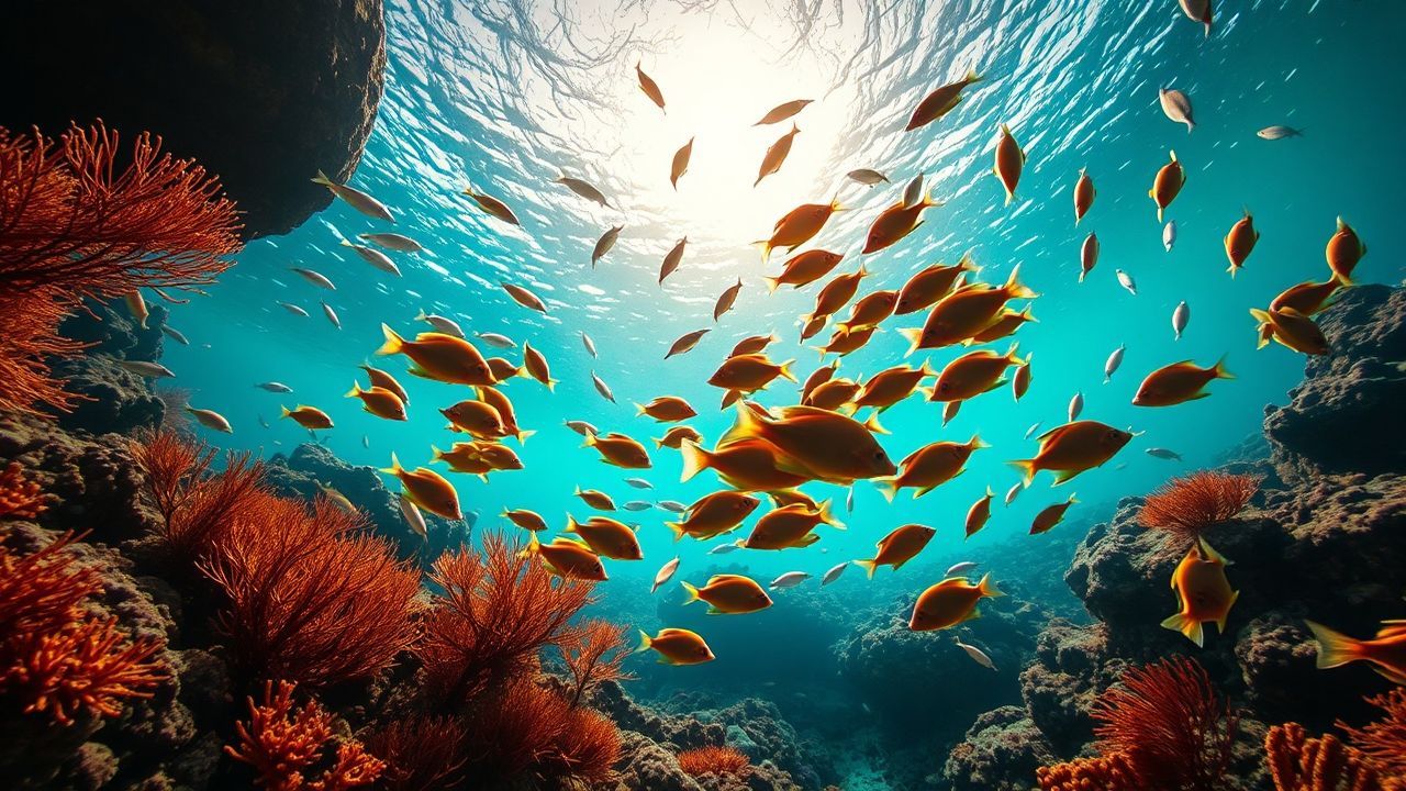 Immense Coral Reef Vibrant