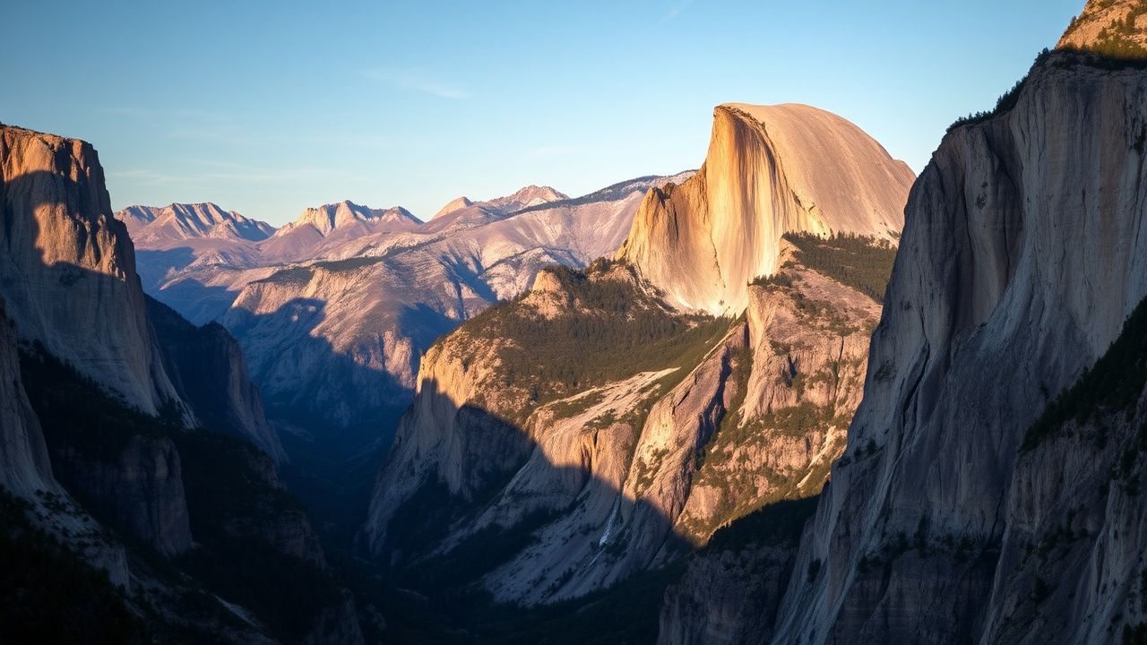 Pristine Yosemite Valley Capitan Panorama