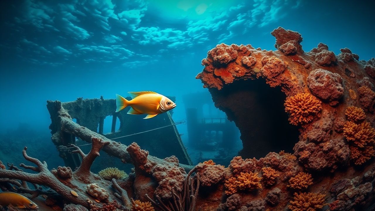 Lustrous Shipwreck Coral Encrusted