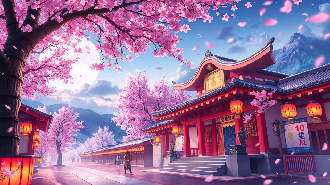 Gentle Cherry Blossom Festival Magic