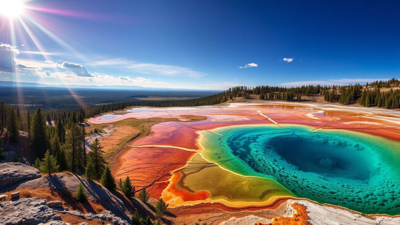 Wondrous Yellowstone Grand Prismatic in Spring