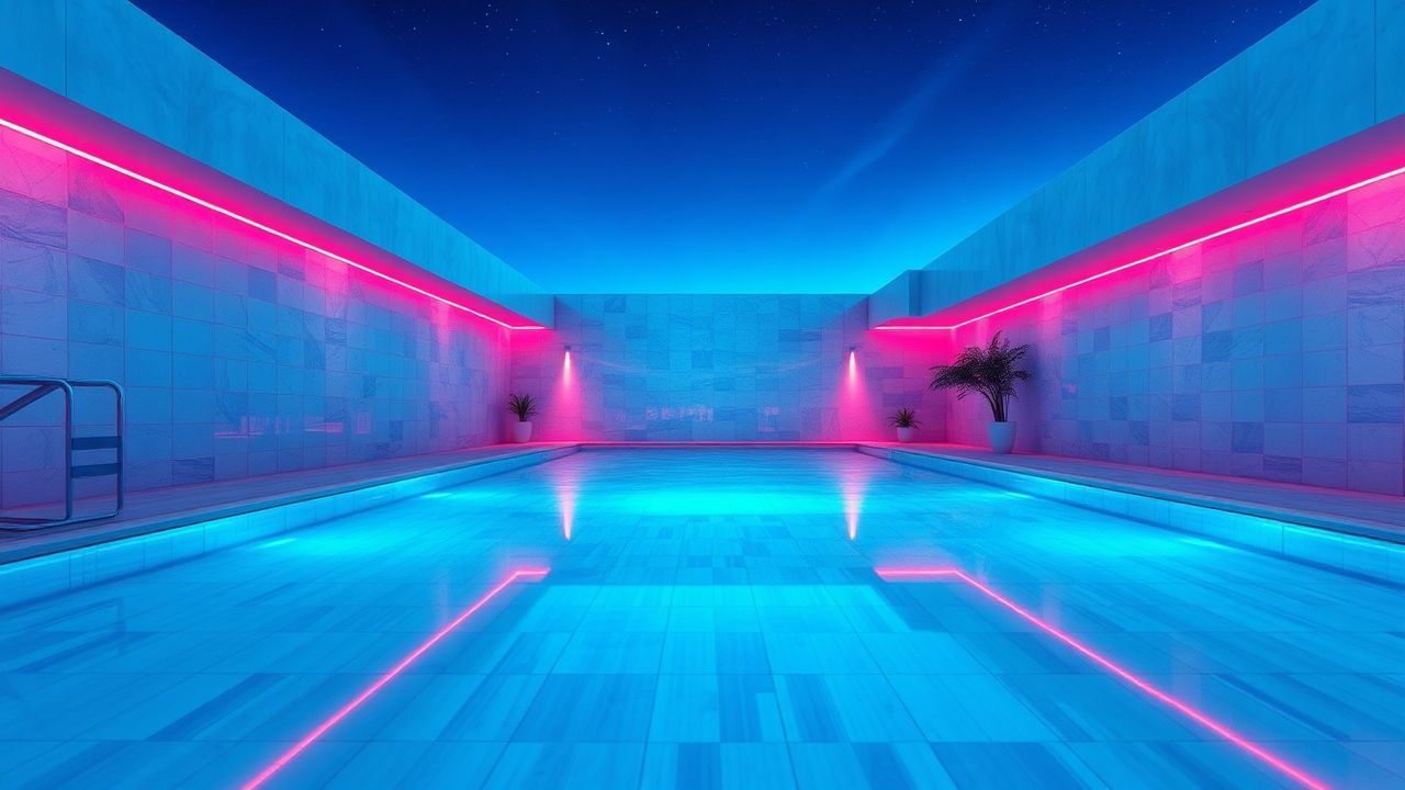 Tranquil Liminal Pool Empty