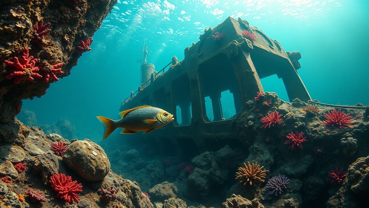 Stunning Shipwreck Coral Encrusted