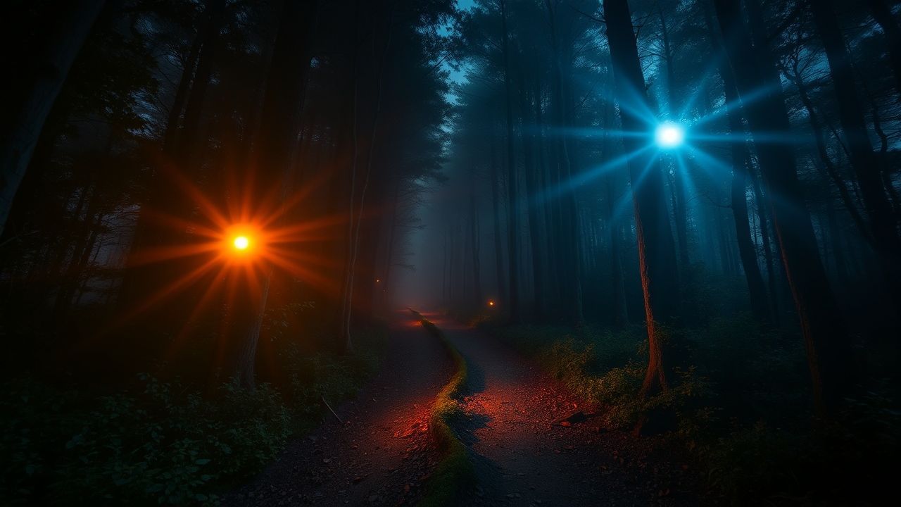 Immense Dark Forest Path Glow