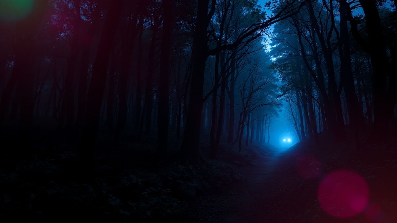 Remarkable Dark Forest Path Glow