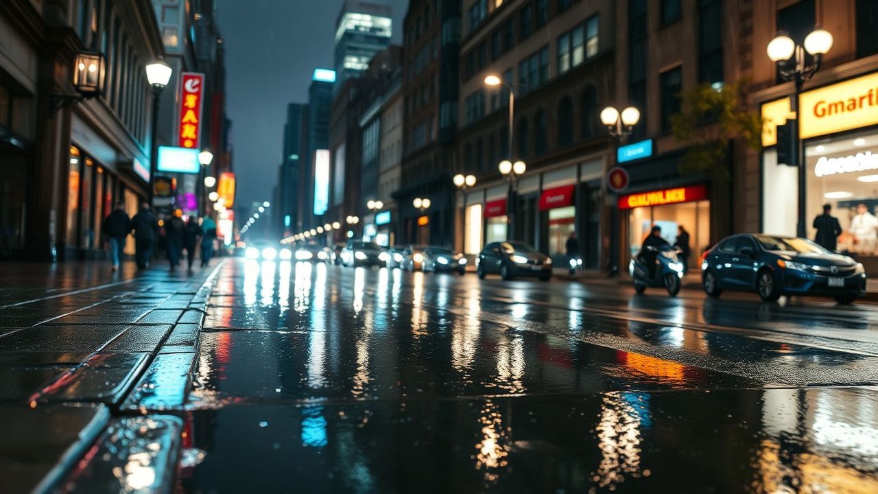 Phenomenal Street Reflections Lights in the Rain