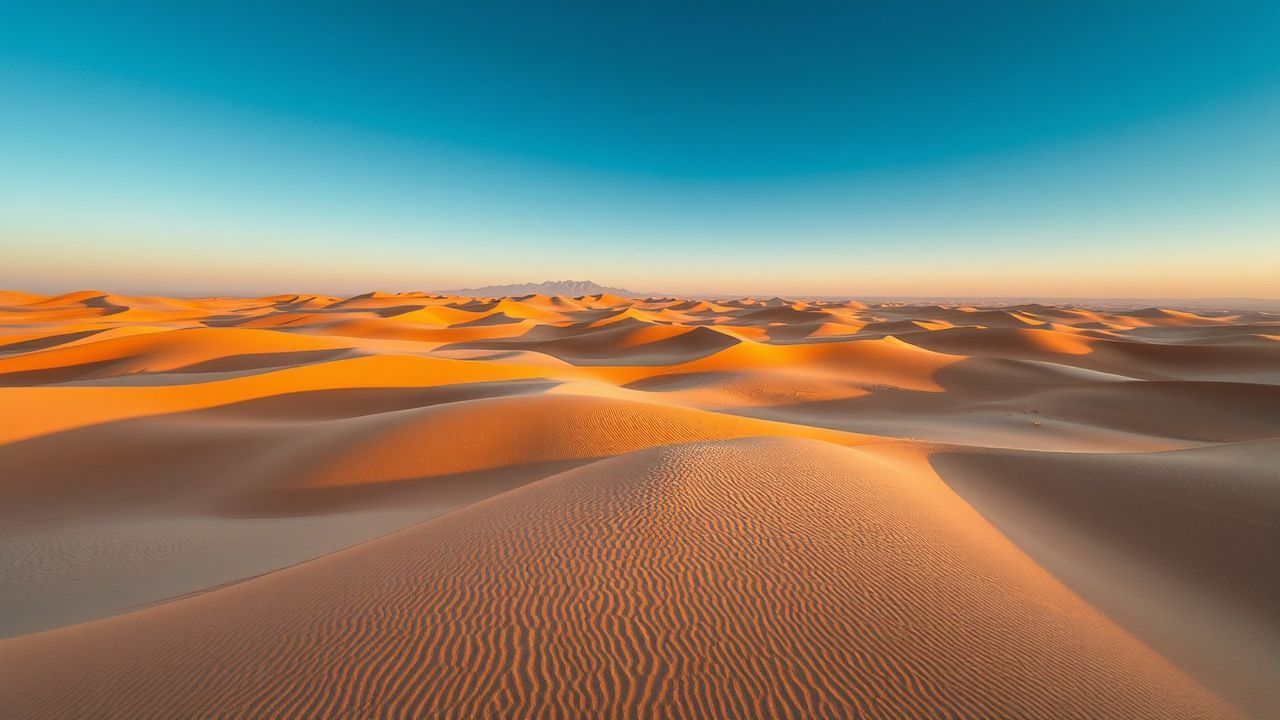 Mesmerizing Sand Dunes Shadows from Above