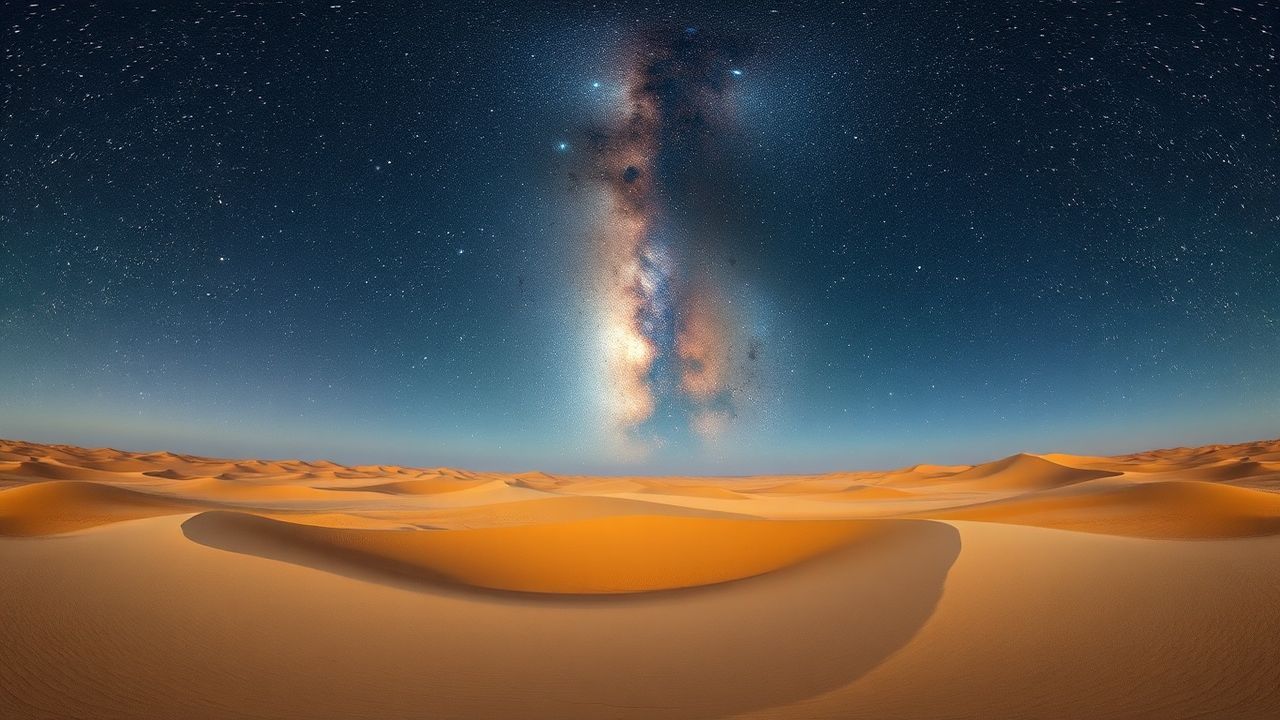 Enchanted Desert Milky Way by Night
