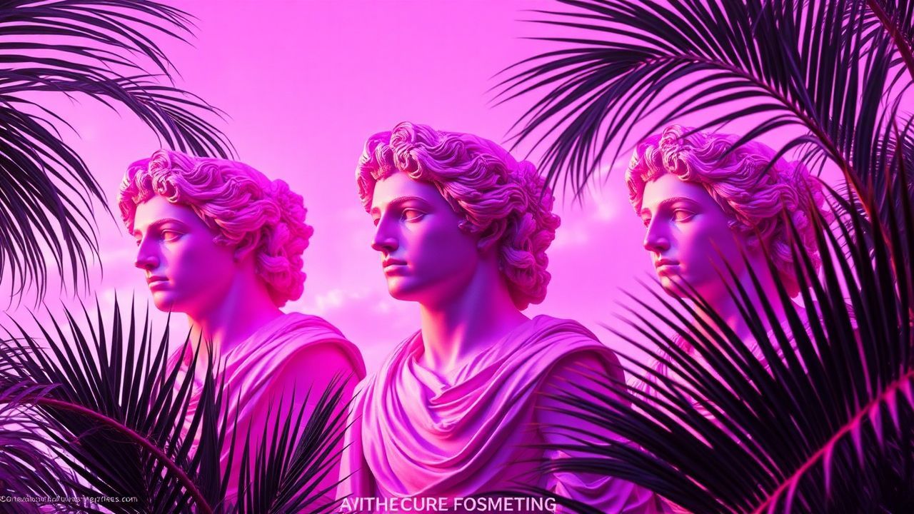 Pristine Vaporwave Roman Busts