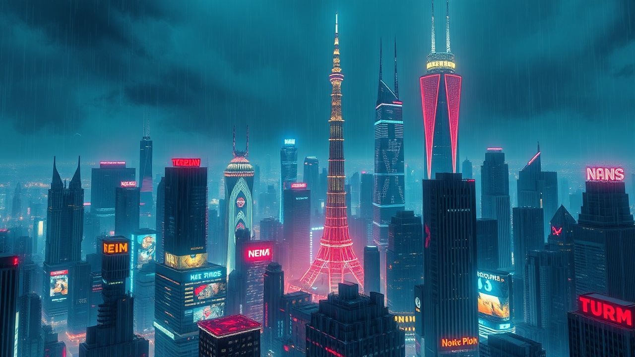 Enchanted Cyberpunk Megacity Endless Neon Dreams