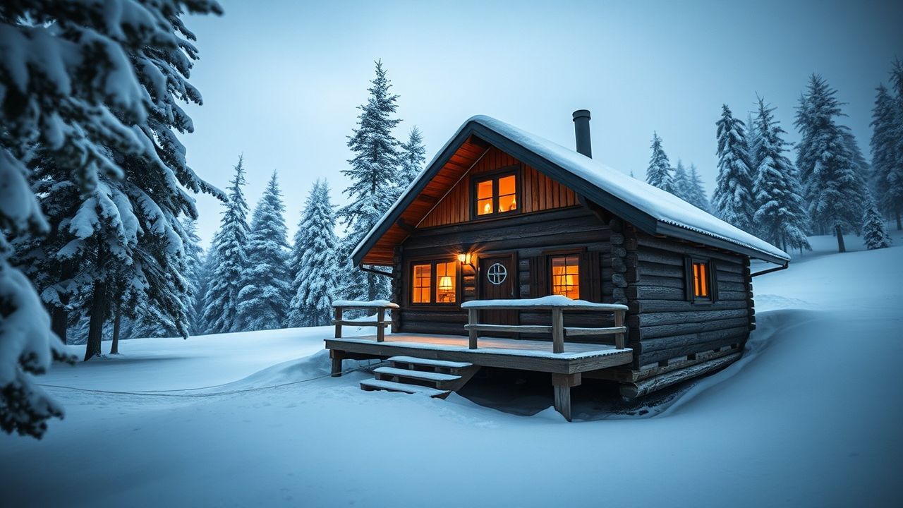 Extraordinary Nordic Cabin Isolation in Winter