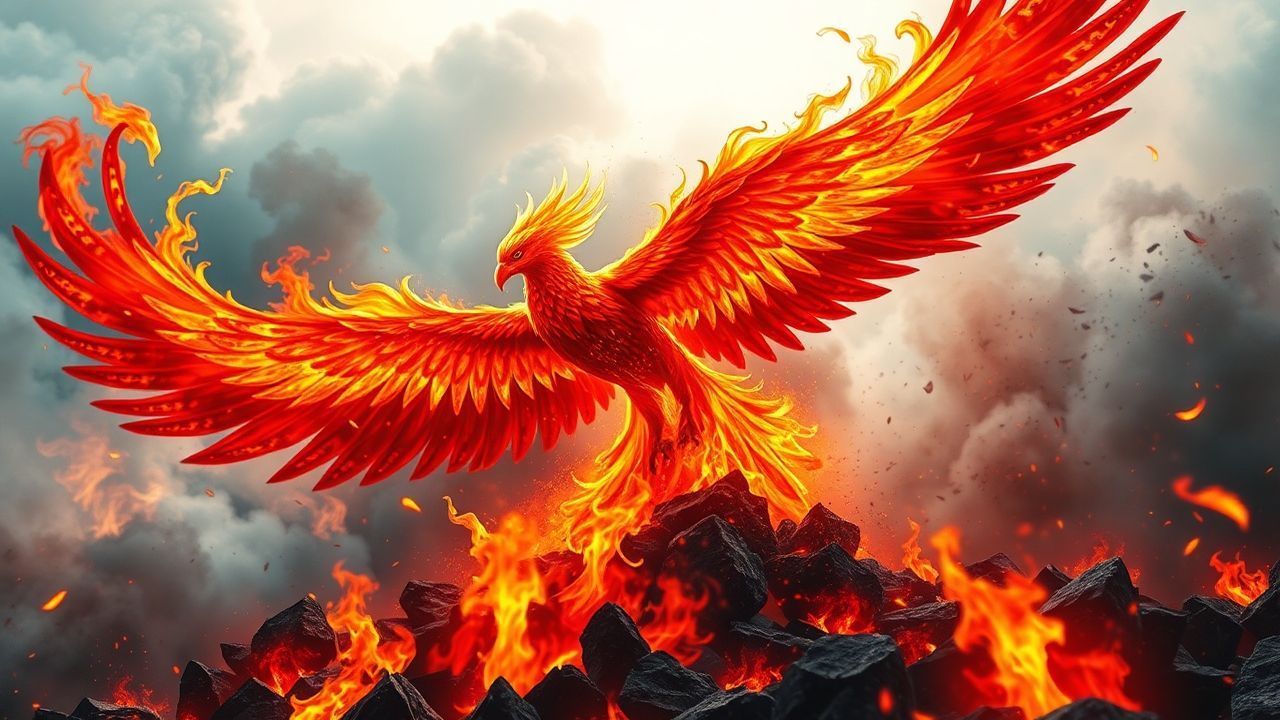 Enchanting Phoenix Rising Ashes Magic