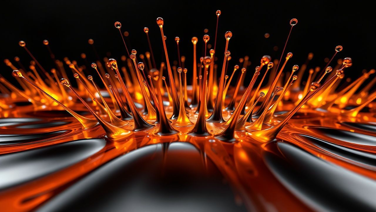 Spectacular Ferrofluid Spikes Glossy