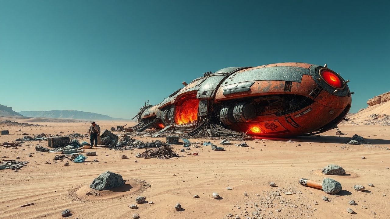 Epic Crashed Alien Ship Ruins