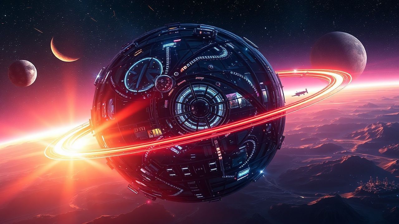 Galactic Dyson Sphere Megastructure