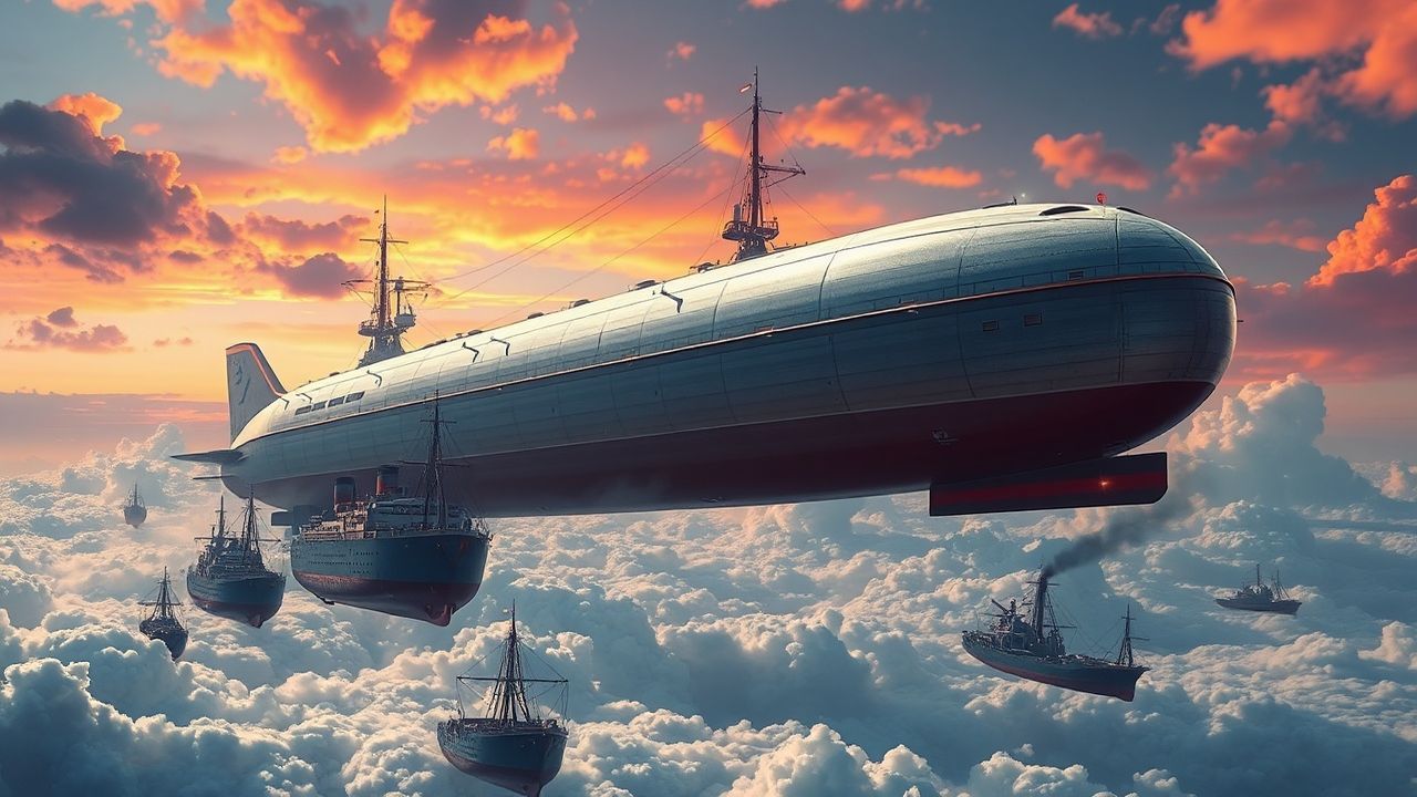 Enchanted Airship Fleet Victorian