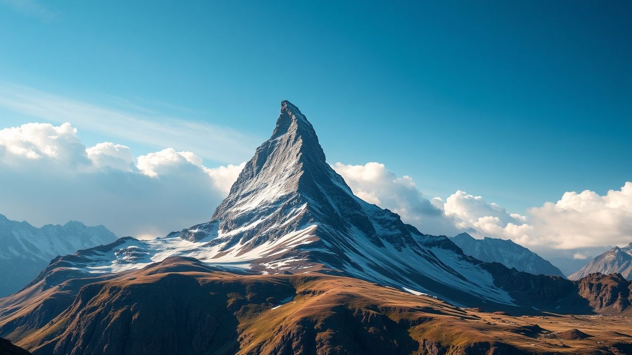 Lustrous Matterhorn Pyramid Peak Drama