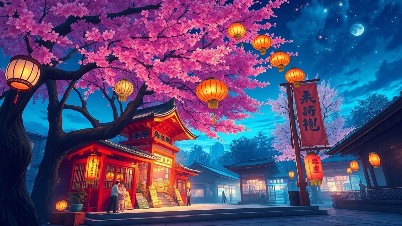 Exquisite Cherry Blossom Festival Magic