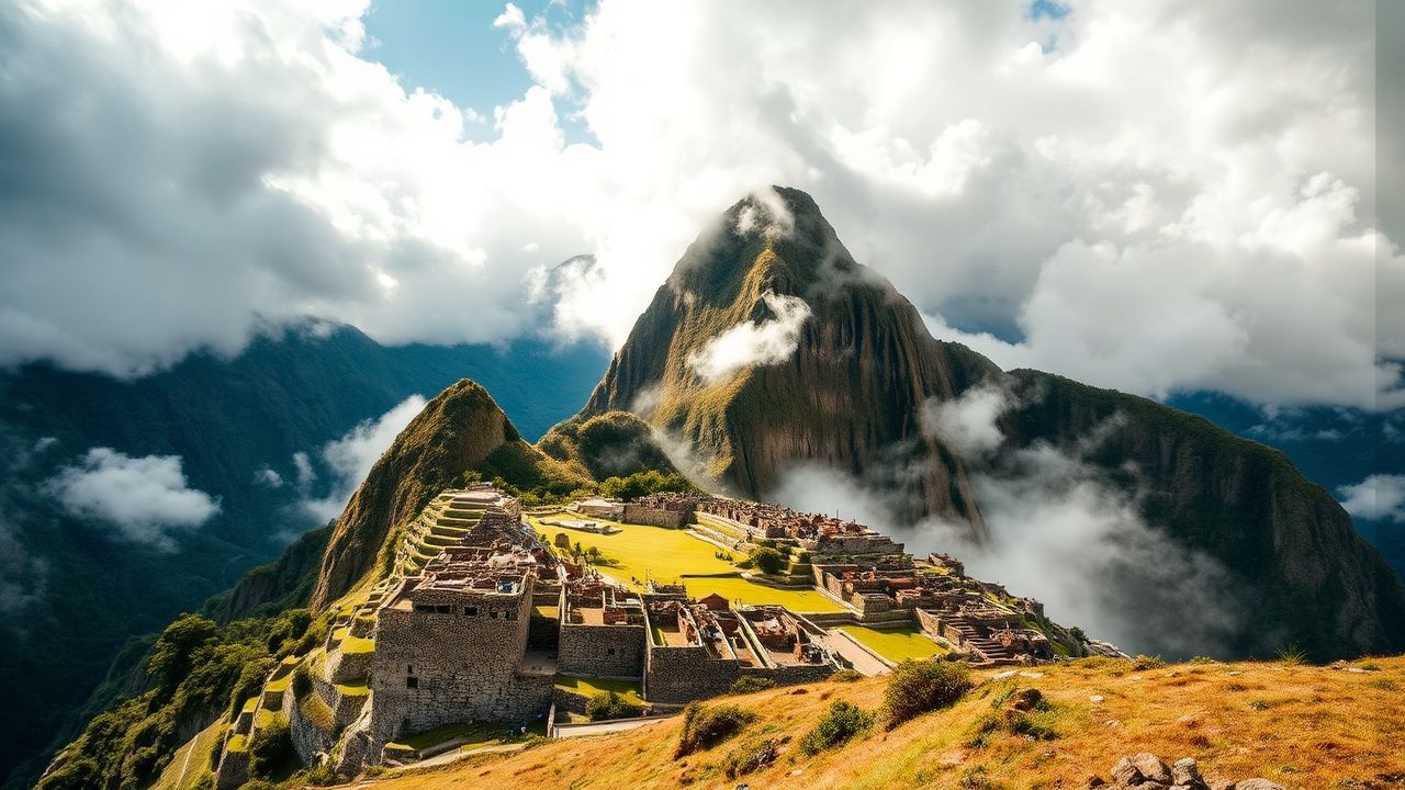 Lustrous Machu Picchu Picchu Clouds