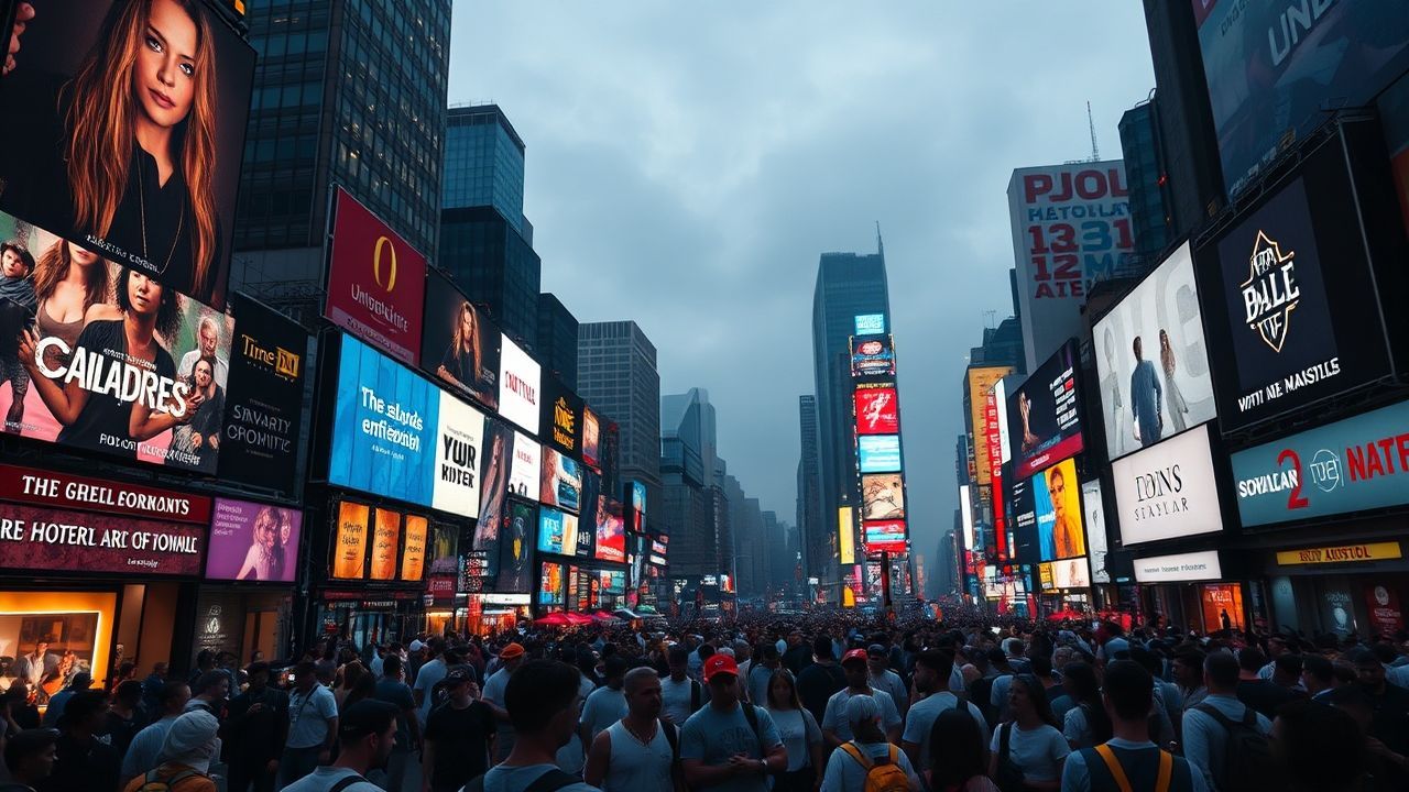 Enchanted Times Square Billboards by Night