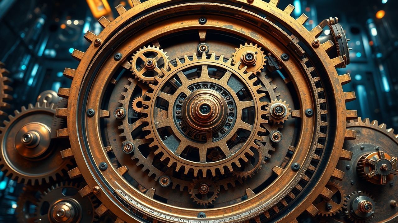 Mesmerizing Clockwork Mechanism Gears