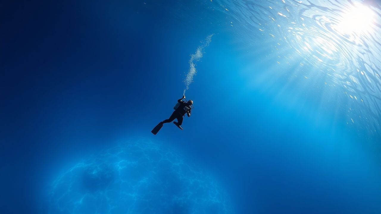 Mesmerizing Freediver Blue Abyss Serenity
