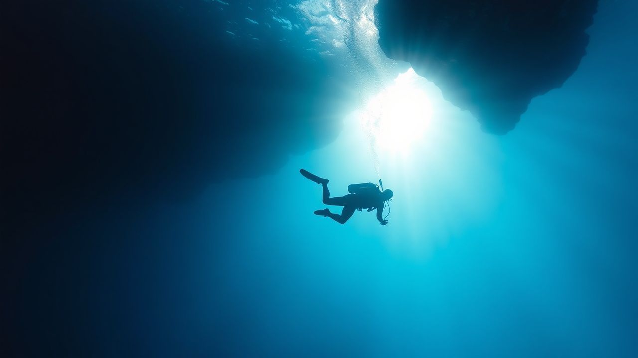 Enchanted Freediver Blue Abyss Serenity