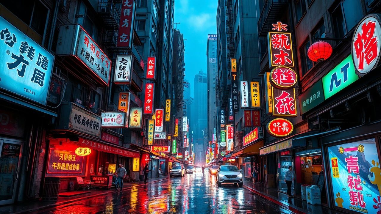 Extraordinary Hong Kong Alley Neon Dreams