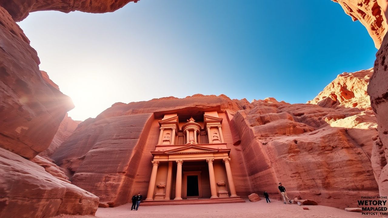 Dazzling Petra Treasury Carved Ruins
