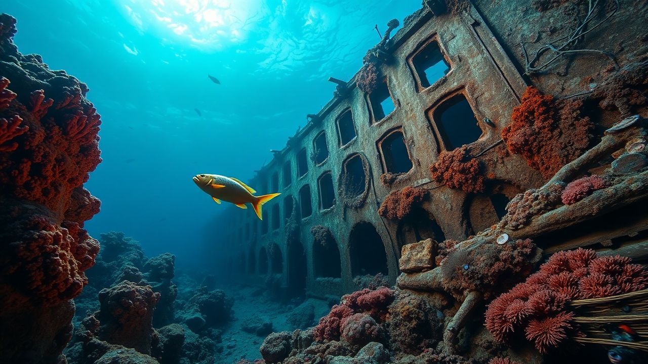 Cosmic Shipwreck Coral Encrusted