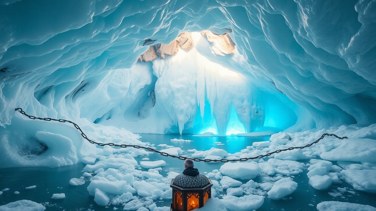 Remarkable Ice Cave Interior Crystal
