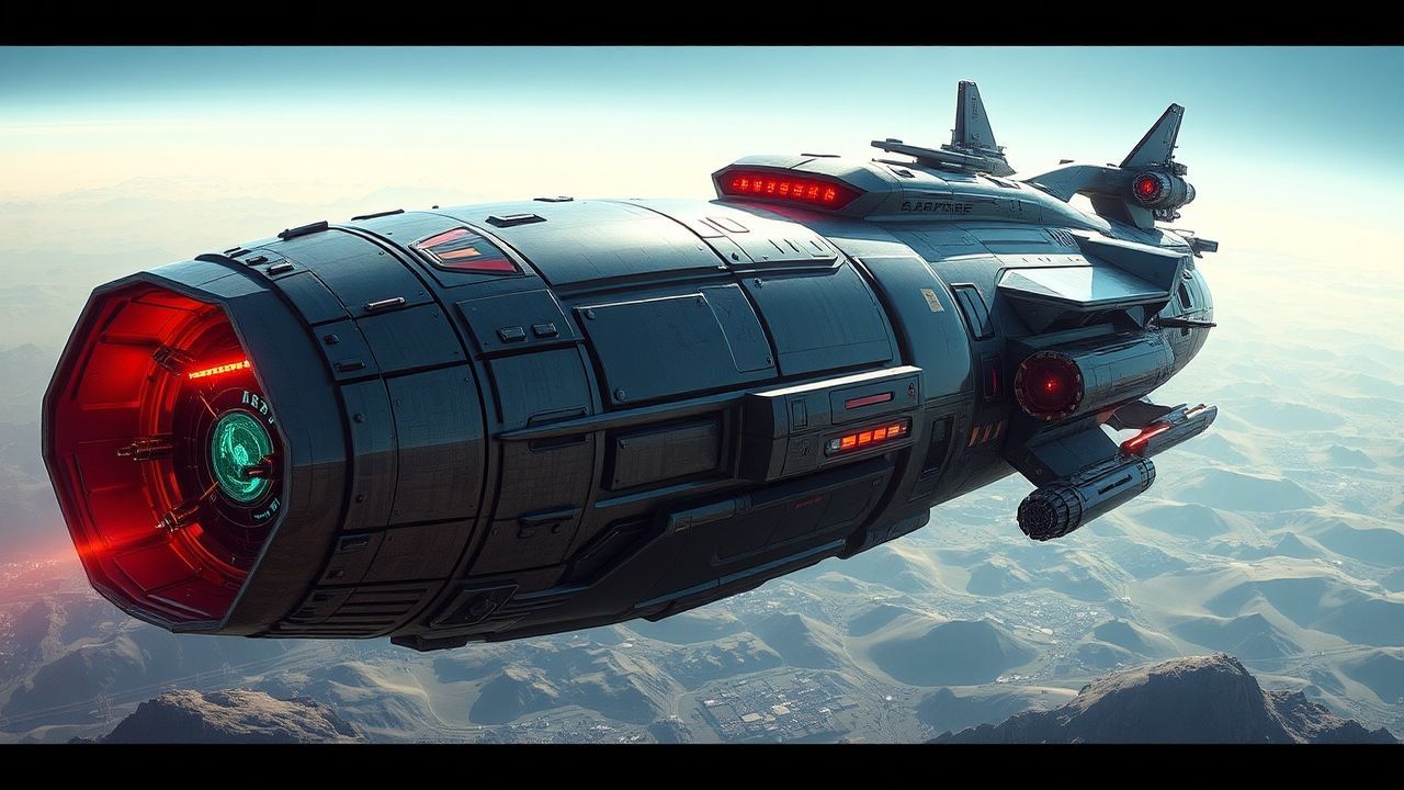 Enchanting Bioship Organic Spacecraft