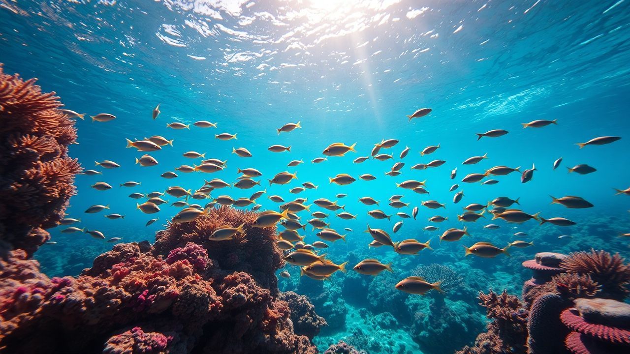 Dreamlike Coral Reef Vibrant