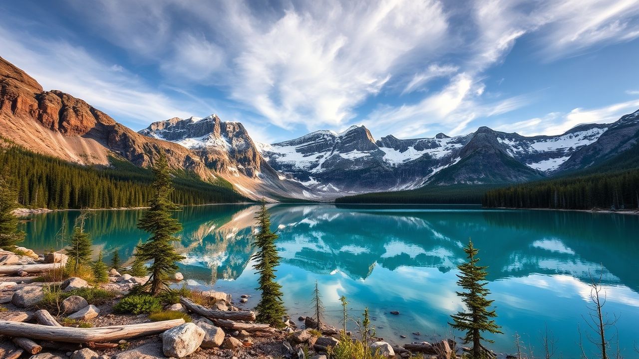 Mesmerizing Canadian Rockies Moraine Reflections