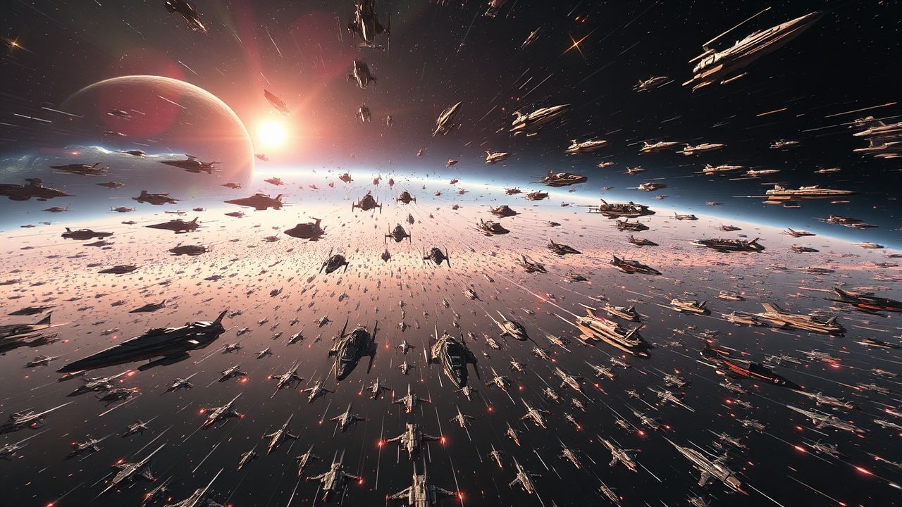 Wondrous Space Fleet Hundreds