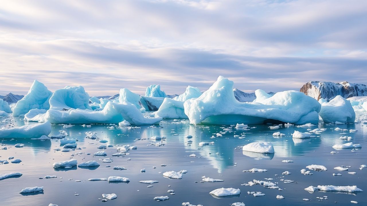 Sprawling Iceland Glacial Lagoon Crystal