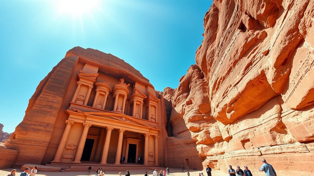 Sublime Petra Treasury Carved Ruins