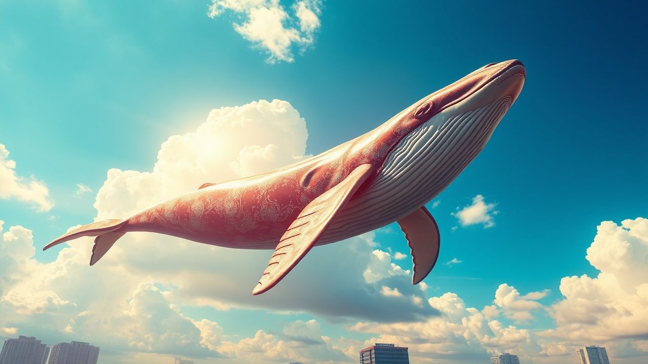 Alluring Whale Flying City