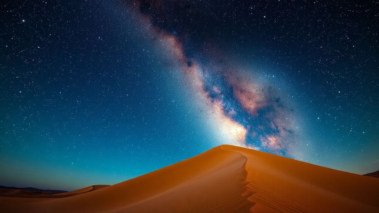Extraordinary Desert Milky Way by Night