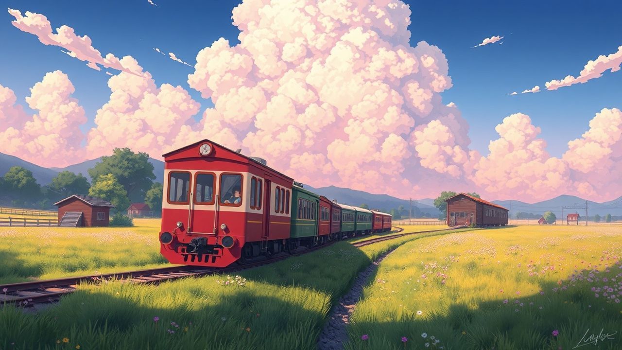 Celestial Studio Ghibli Countryside in Summer